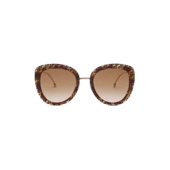 Fendi - F is Fendi - Round Sunglasses - Havana - Sunglasses - Fendi Eyewear - Avvenice
