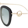 Fendi - F is Fendi - Round Sunglasses - Black - Sunglasses - Fendi Eyewear - Avvenice