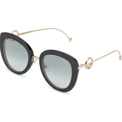 Fendi - F is Fendi - Round Sunglasses - Black - Sunglasses - Fendi Eyewear - Avvenice