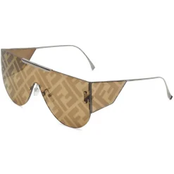 Fendi - Fabulous 2.0 - Shield Sunglasses - Brown - Sunglasses - Fendi Eyewear - Avvenice