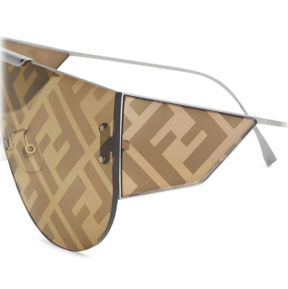 Fendi - Fabulous 2.0 - Shield Sunglasses - Brown - Sunglasses - Fendi Eyewear - Avvenice
