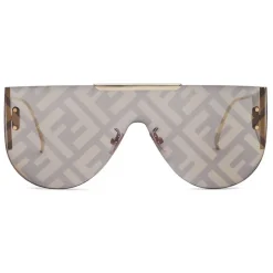 Fendi - Fabulous 2.0 - Shield Sunglasses - Gray - Sunglasses - Fendi Eyewear - Avvenice