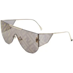 Fendi - Fabulous 2.0 - Shield Sunglasses - Gray - Sunglasses - Fendi Eyewear - Avvenice