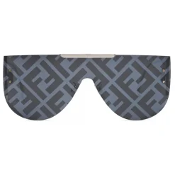 Fendi - Fabulous 2.0 - Shield Sunglasses - Gray - Sunglasses - Fendi Eyewear - Avvenice