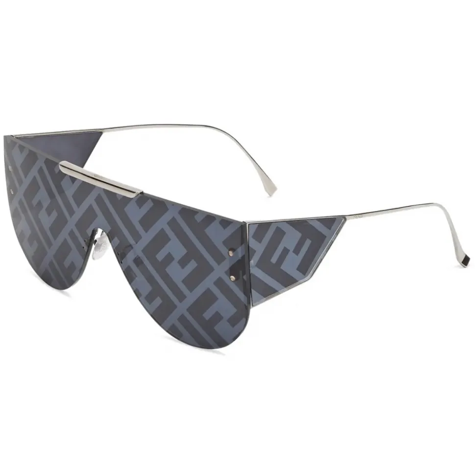 Fendi - Fabulous 2.0 - Shield Sunglasses - Gray - Sunglasses - Fendi Eyewear - Avvenice