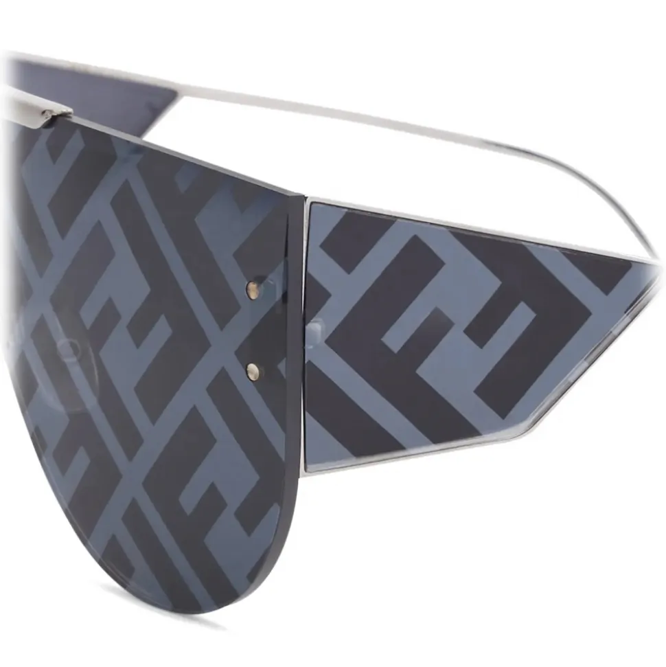Fendi - Fabulous 2.0 - Shield Sunglasses - Gray - Sunglasses - Fendi Eyewear - Avvenice