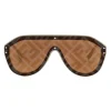 Fendi - Fabulous - Beige Mask Oversize Sunglasses - Sunglasses - Fendi Eyewear - Avvenice