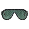 Fendi - Fabulous - Black Mask Oversize Sunglasses - Sunglasses - Fendi Eyewear - Avvenice