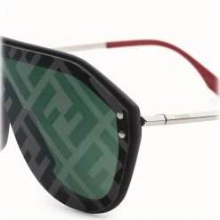 Fendi - Fabulous - Black Mask Oversize Sunglasses - Sunglasses - Fendi Eyewear - Avvenice