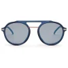 Fendi - Fantastic - Blue Round Aviator Sunglasses Fashion Show FW17-18 - Sunglasses - Fendi Eyewear - Avvenice