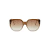 Fendi - Fendi Dawn - Oversize Round Sunglasses - Brown - Sunglasses - Fendi Eyewear - Avvenice