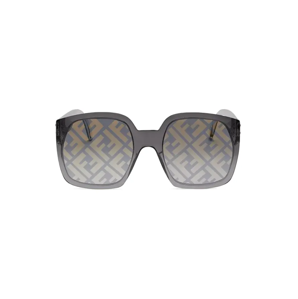 Fendi - Fendi Dawn - Oversize Square Sunglasses - Black - Sunglasses - Fendi Eyewear - Avvenice