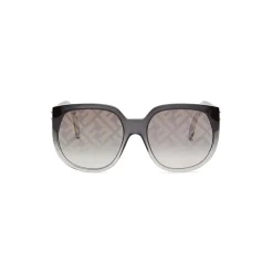 Fendi - Fendi Dawn - Oversize Round Sunglasses - Black - Sunglasses - Fendi Eyewear - Avvenice