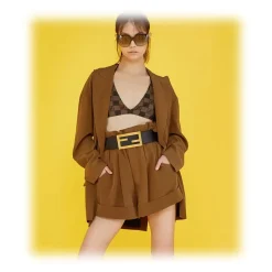 Fendi - Fendi Dawn - Oversize Round Sunglasses - Black - Sunglasses - Fendi Eyewear - Avvenice