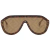 Fendi - Fendi Fabulous - Shield Sunglasses - Brown - Sunglasses - Fendi Eyewear - Avvenice