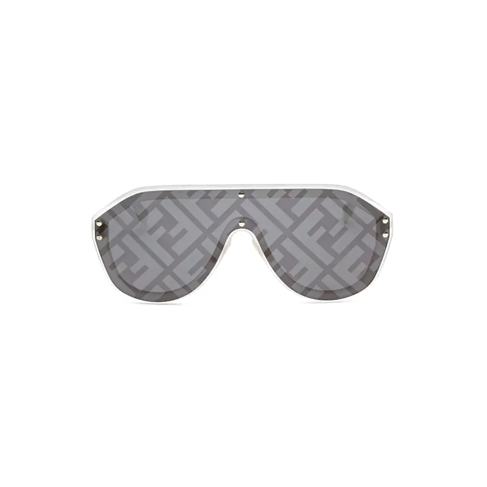 Fendi - Fendi Fabulous - Shield Sunglasses - Gold Gray - Sunglasses - Fendi Eyewear - Avvenice