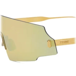 Fendi - Fendi Forceful - Shield Sunglasses - Yellow Gold - Sunglasses - Fendi Eyewear - Avvenice