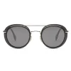 Fendi - Fendi Glass - Round Sunglasses - Grey Dark Ruthenium - Sunglasses - Fendi Eyewear - Avvenice