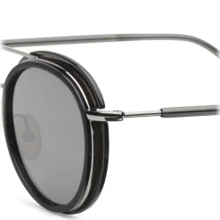 Fendi - Fendi Glass - Round Sunglasses - Grey Dark Ruthenium - Sunglasses - Fendi Eyewear - Avvenice