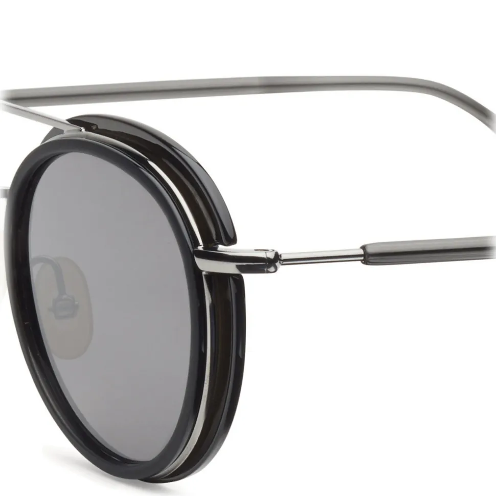 Fendi - Fendi Glass - Round Sunglasses - Grey Dark Ruthenium - Sunglasses - Fendi Eyewear - Avvenice