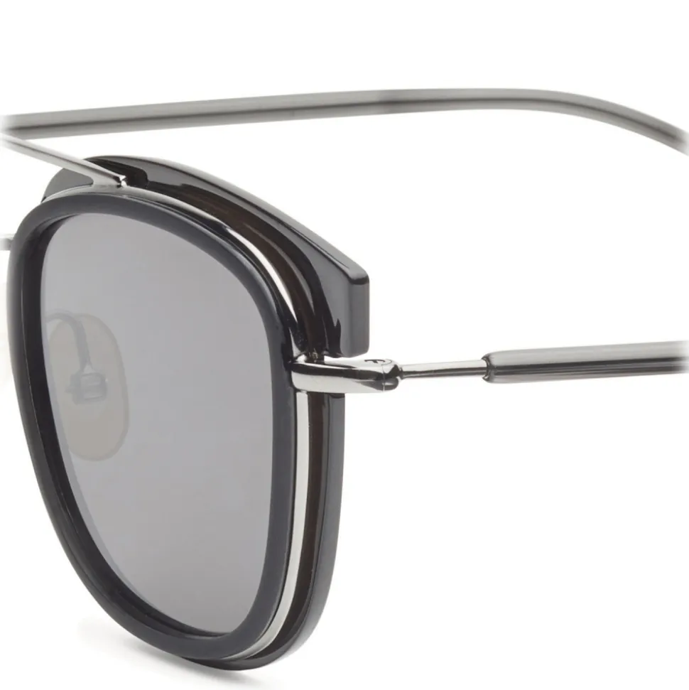 Fendi - Fendi Glass - Square Sunglasses - Grey Dark Ruthenium - Sunglasses - Fendi Eyewear - Avvenice