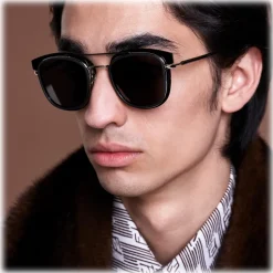 Fendi - Fendi Glass - Square Sunglasses - Grey Dark Ruthenium - Sunglasses - Fendi Eyewear - Avvenice