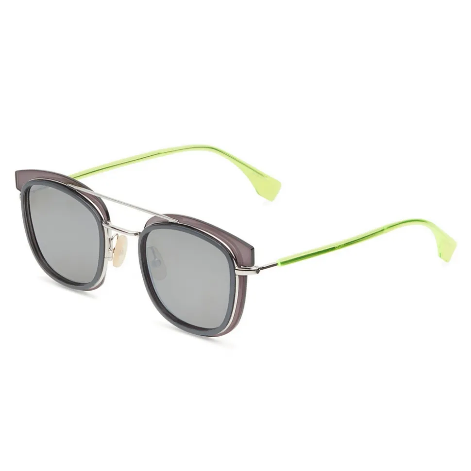 Fendi - Fendi Glass - Square Sunglasses - Grey Palladium - Sunglasses - Fendi Eyewear - Avvenice