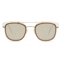Fendi - Fendi Glass - Square Sunglasses - Transparent Gold - Sunglasses - Fendi Eyewear - Avvenice