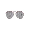 Fendi - Fendi Grid - Pilot Sunglasses - Red Ruthenium - Sunglasses - Fendi Eyewear - Avvenice