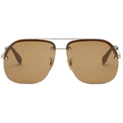 Fendi - Fendi Pack - Pilot Sunglasses - Brown - Sunglasses - Fendi Eyewear - Avvenice