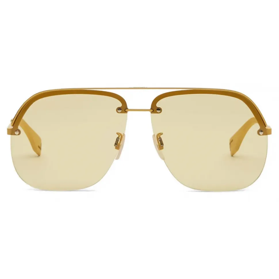 Fendi - Fendi Pack - Pilot Sunglasses - Yellow - Sunglasses - Fendi Eyewear - Avvenice