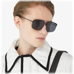 Fendi - Fendi Pack - Rectangular Sunglasses - Black - Sunglasses - Fendi Eyewear - Avvenice