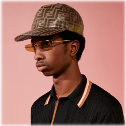 Fendi - FendiFiend - Cat Eye Sunglasses - Gold Brown - Sunglasses - Fendi Eyewear - Avvenice