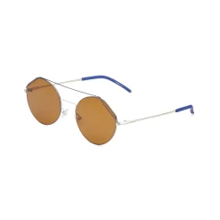 Fendi - FendiFiend - Round Pilot Sunglasses - Gold Blue - Sunglasses - Fendi Eyewear - Avvenice