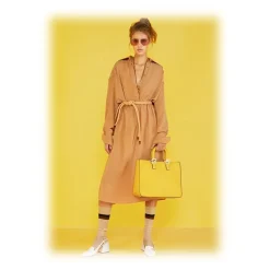 Fendi - FF Family - Square Caravan Sunglasses - Gold Orange - Sunglasses - Fendi Eyewear - Avvenice