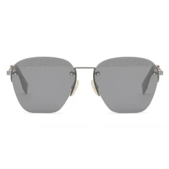 Fendi - FF- Rimless Sunglasses - Ruthenium Black - Sunglasses - Fendi Eyewear - Avvenice