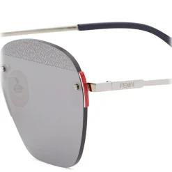 Fendi - FF- Rimless Sunglasses - Palladium - Sunglasses - Fendi Eyewear - Avvenice