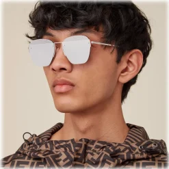 Fendi - FF- Rimless Sunglasses - Palladium - Sunglasses - Fendi Eyewear - Avvenice