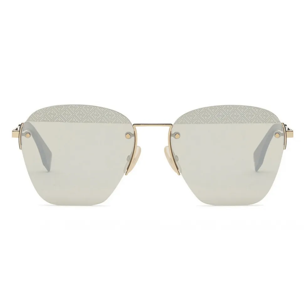 Fendi - FF- Rimless Sunglasses - Gold - Sunglasses - Fendi Eyewear - Avvenice