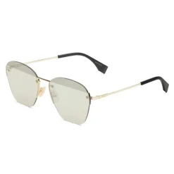 Fendi - FF- Rimless Sunglasses - Gold - Sunglasses - Fendi Eyewear - Avvenice