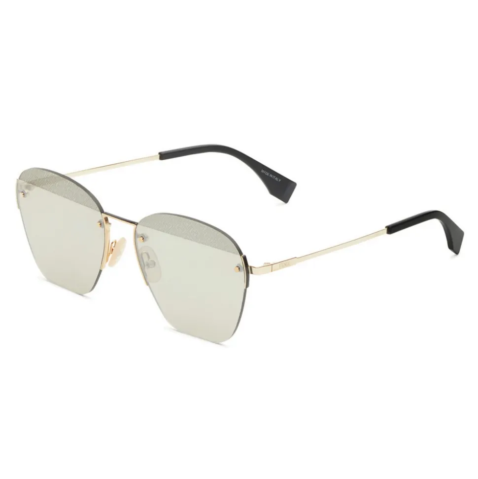 Fendi - FF- Rimless Sunglasses - Gold - Sunglasses - Fendi Eyewear - Avvenice