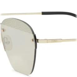 Fendi - FF- Rimless Sunglasses - Gold - Sunglasses - Fendi Eyewear - Avvenice
