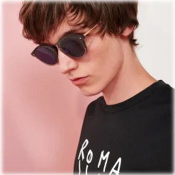 Fendi - FF- Round Sunglasses - Blue Gold - Sunglasses - Fendi Eyewear - Avvenice