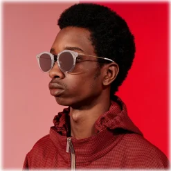 Fendi - FF- Round Sunglasses - Transparent Gold - Sunglasses - Fendi Eyewear - Avvenice