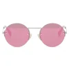 Fendi - FF- Round Sunglasses - Ruthenium - Sunglasses - Fendi Eyewear - Avvenice