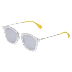 Fendi - FF- SquareSunglasses - Transparent Palladium - Sunglasses - Fendi Eyewear - Avvenice