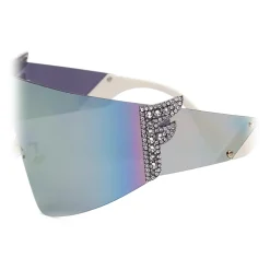 Fendi - Ffreedom - Mask Sunglasses - Gray - Sunglasses - Fendi Eyewear - Avvenice