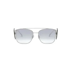Fendi - Ffreedom - Square Sunglasses - Silver - Sunglasses - Fendi Eyewear - Avvenice