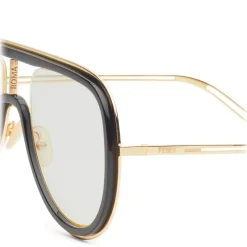Fendi - Futuristic Fendi - Mask Sunglasses - Gold Black - Sunglasses - Fendi Eyewear - Avvenice