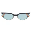 Fendi - Gentle Monster No. 01 - Cat Eye Sunglasses - Grey Light Blue - Sunglasses - Fendi Eyewear - Avvenice